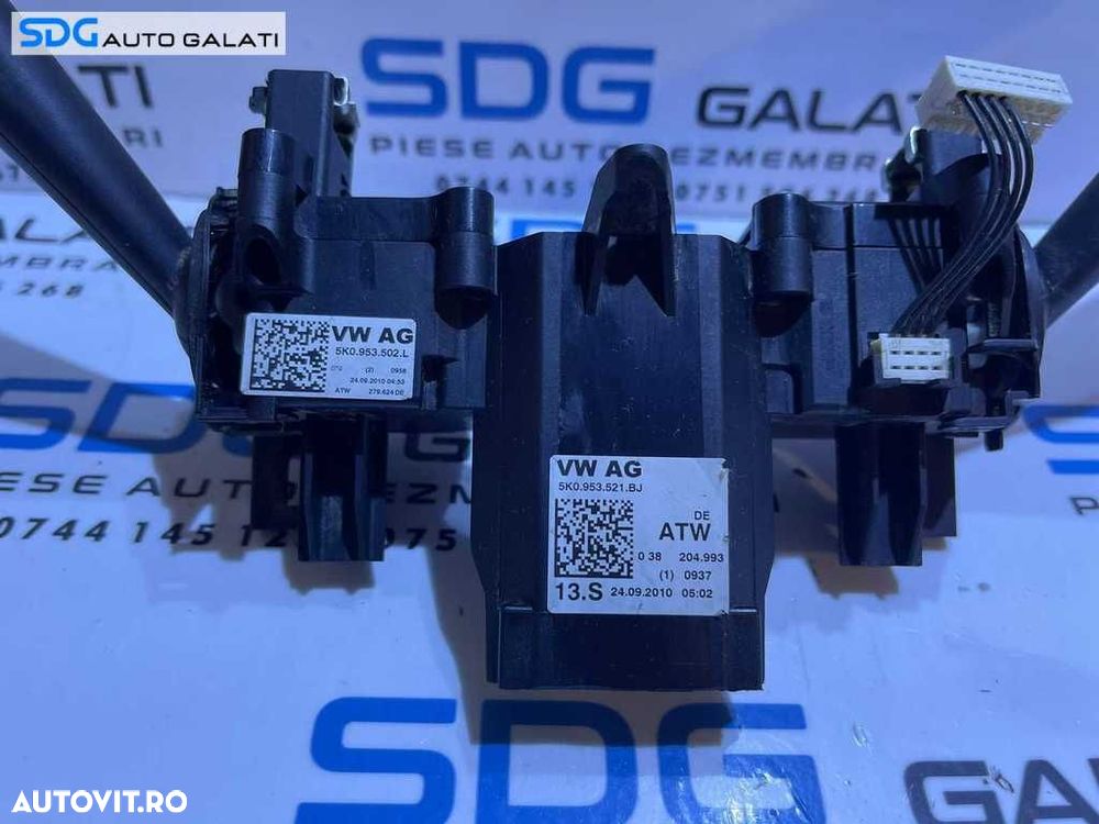 Maneta Manete Semnalizare Faza Lunga Scurta Stergatoare VW Golf 6 Break Combi 2008 - 2014 Cod 5K0953502L 5K0953521BJ [L4635] - 2