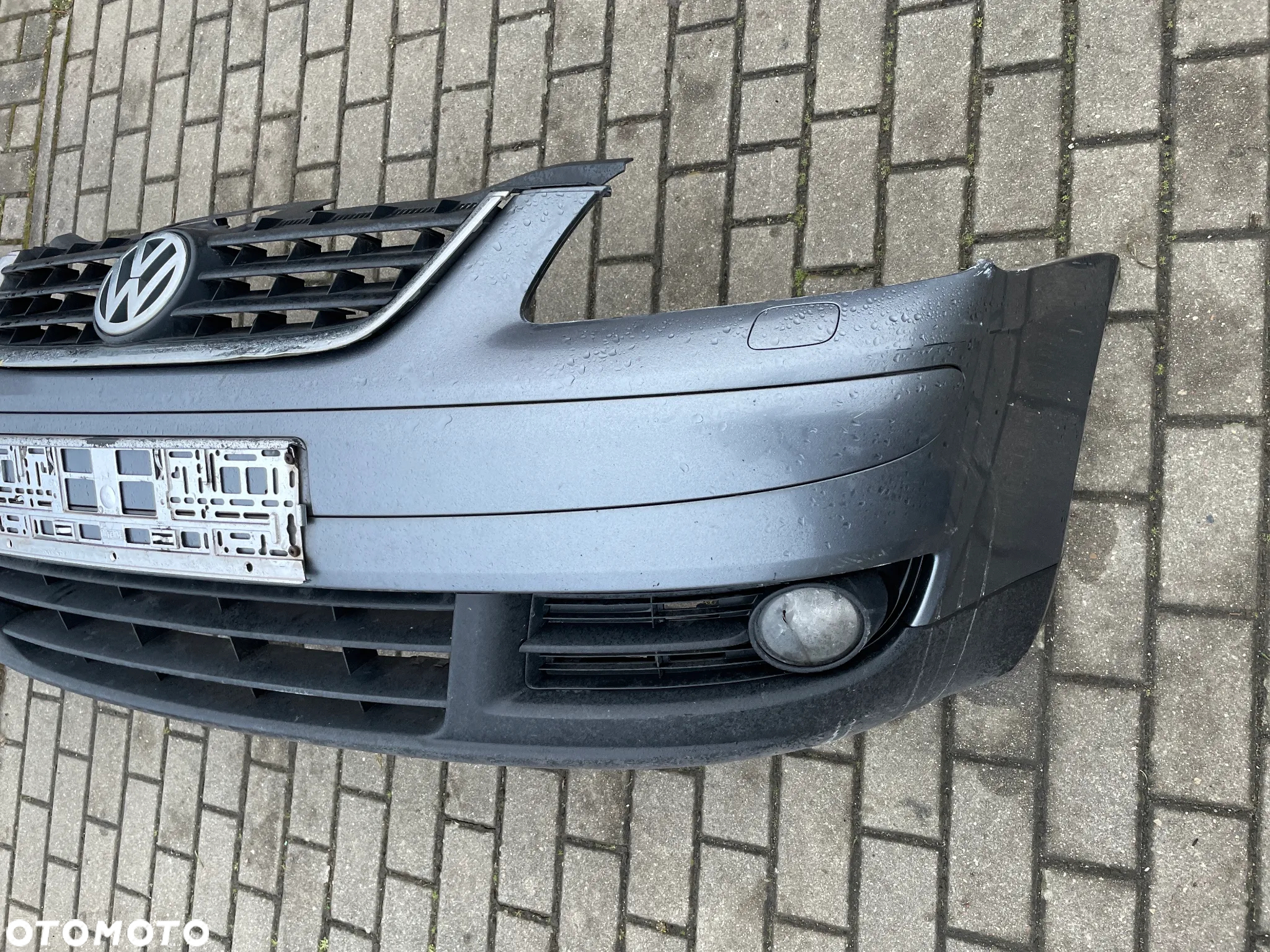 VW TOURAN I PRZÓD KOMPLETNY ZDERZAK MASKA LAMPA LEWA PRAWA PAS PRZEDNI 2,0TDI LD7X - 10