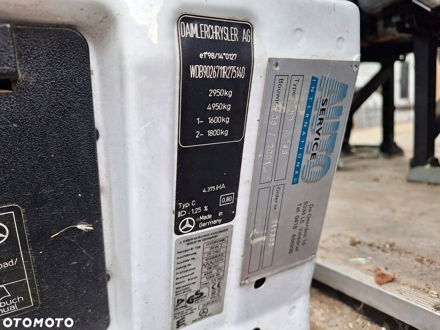 SPRINTER W902 00-06 2.2 CDI 611987 MOST TYLNY DYFER 9013530410 358 - 14