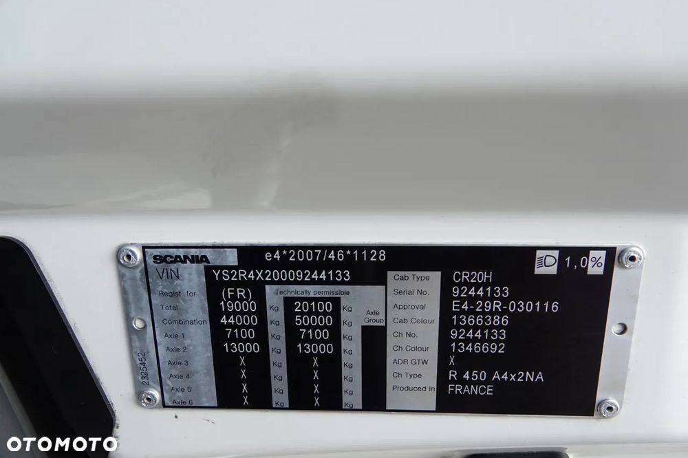 Scania R 450 / RETARDER / KLIMA POSTOJWA  / OPONY 100 % / PO KONTRAKCIE SERWISOWYM - 34