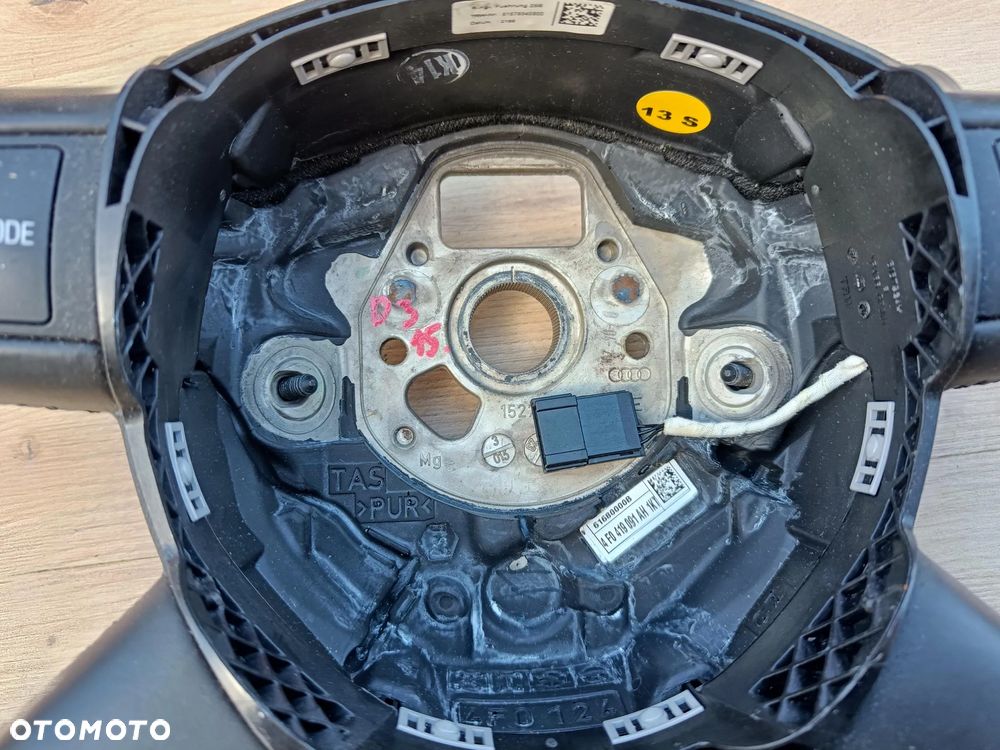 AUDI A6 C6 A8 D3 LIFT Q7 KIEROWNICA NÓWKA CZARNA SOUL 4F0419091AH - 11