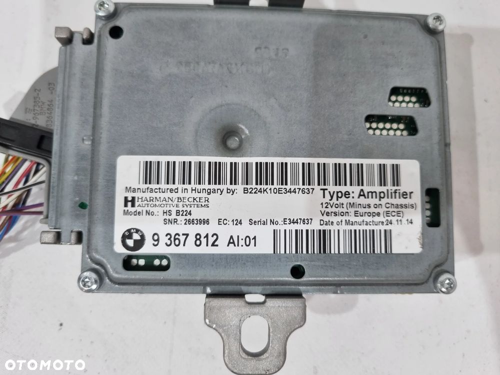 BMW F20 F22 F30 F31 F32 F34 F36 WZMACNIACZ STEROWNIK ACTIVE 9367812 - 3