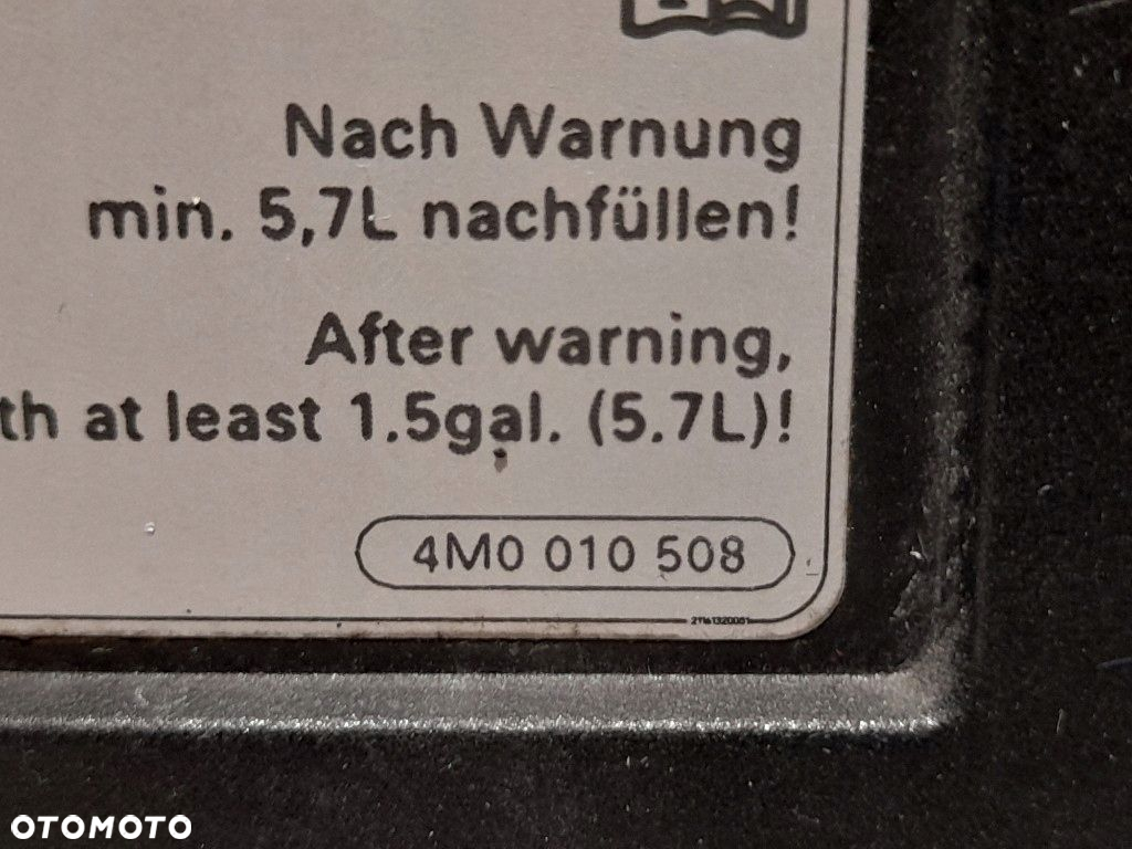 AUDI A4 B9 4M0010508 KLAPKA WLEW PALIWA SIŁOWNIK LY9C BIAŁY 8W0809906 - 12