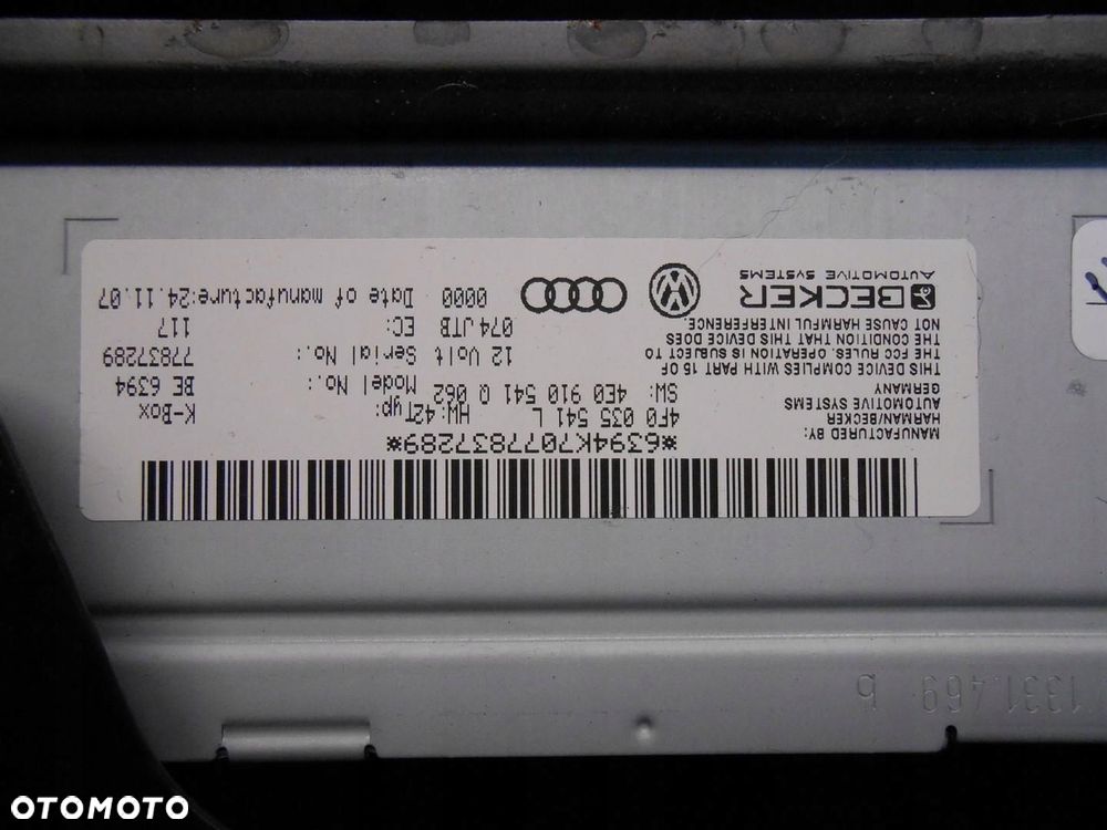 tuner radia zmieniarka cd audi a6 c6 # - 2