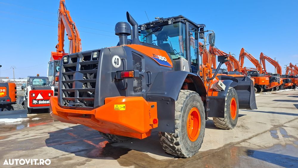 Hitachi ZW180, 2021, 3.903, cupa 3mc, Masa operationala 18t, Anvelope 20,5R25 80% bune, gresare automata, inaltime basculare cupa 4m, latime incarcator 2,5m, 173CP, Aer cond, produs in JAPONIA, CA NOU, posibilitate leasing 4ani-PROMOTIE 94900 EUR+Tva - 13