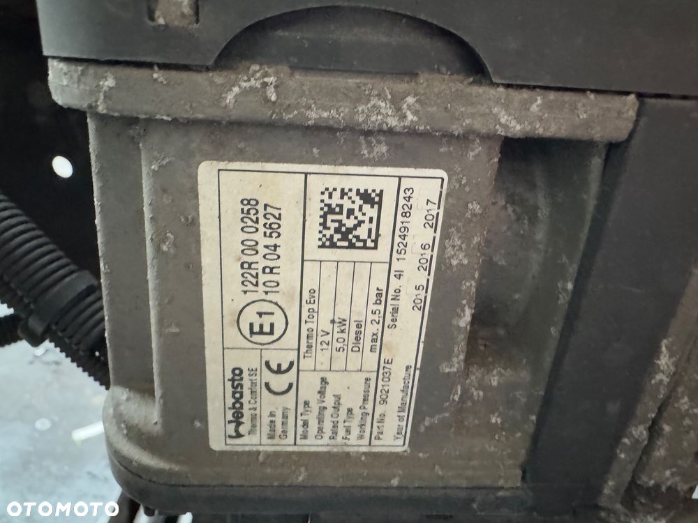 Ogrzewanie postojowe, Webasto Thermo Top Evo 9021037E, Mitsubishi Canter Fuso - 3