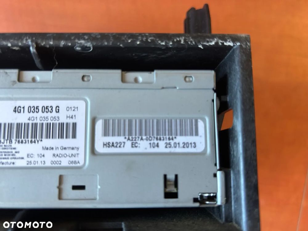 RADIO FABRYCZNE AUDI A4 B8 4G1035053G 4G1035053 RADIOODTWARZACZ - 3