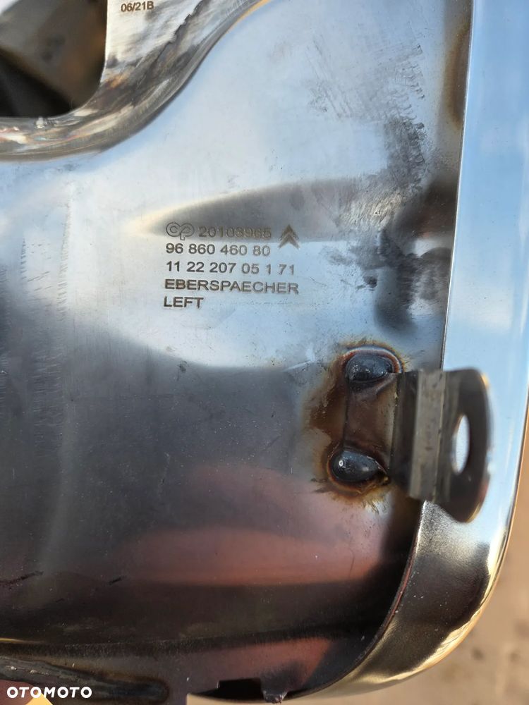 Lewa Końcówka Wydechu Citroën C5 II X7 Kombi 7452ZG 9686046080 lewa Końcówka układu wydechowego - 6