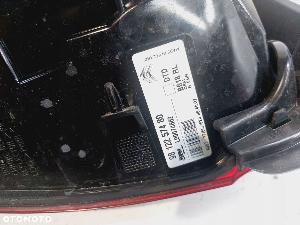 citroen c3 iii lift 20r> lampa prawa tylna led europa 9812257480 europa - 5