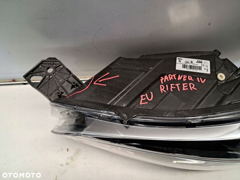 peugeot partner 4 iv rifter lewa lampa przednia 9816826980 - 6
