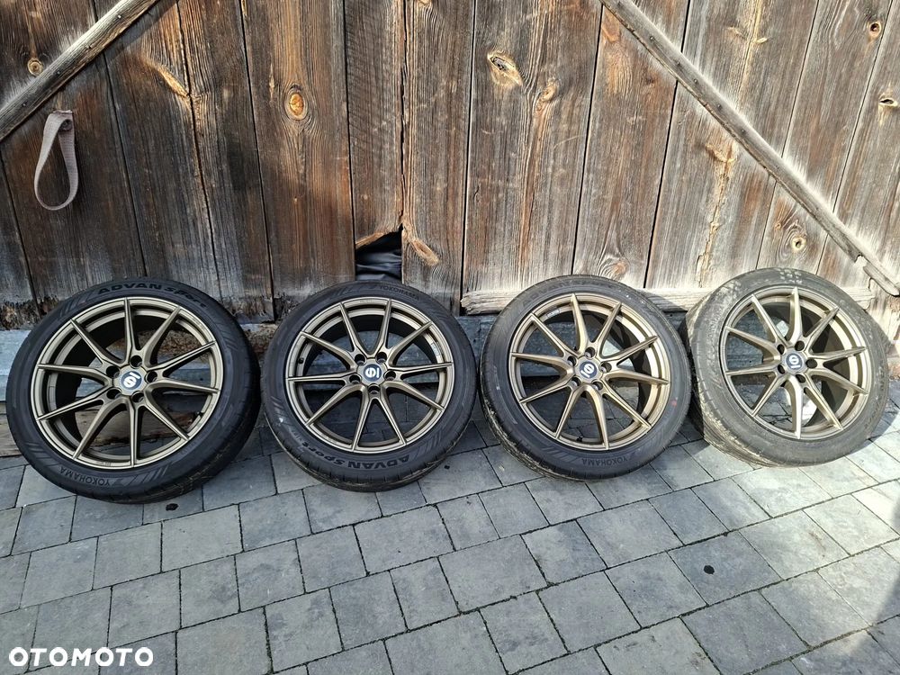 FELGI SPARCO DRS 5x112 8x18 ET35 Rally Bronze SUBARU 09/23r Opony YOKOHAMA - 1