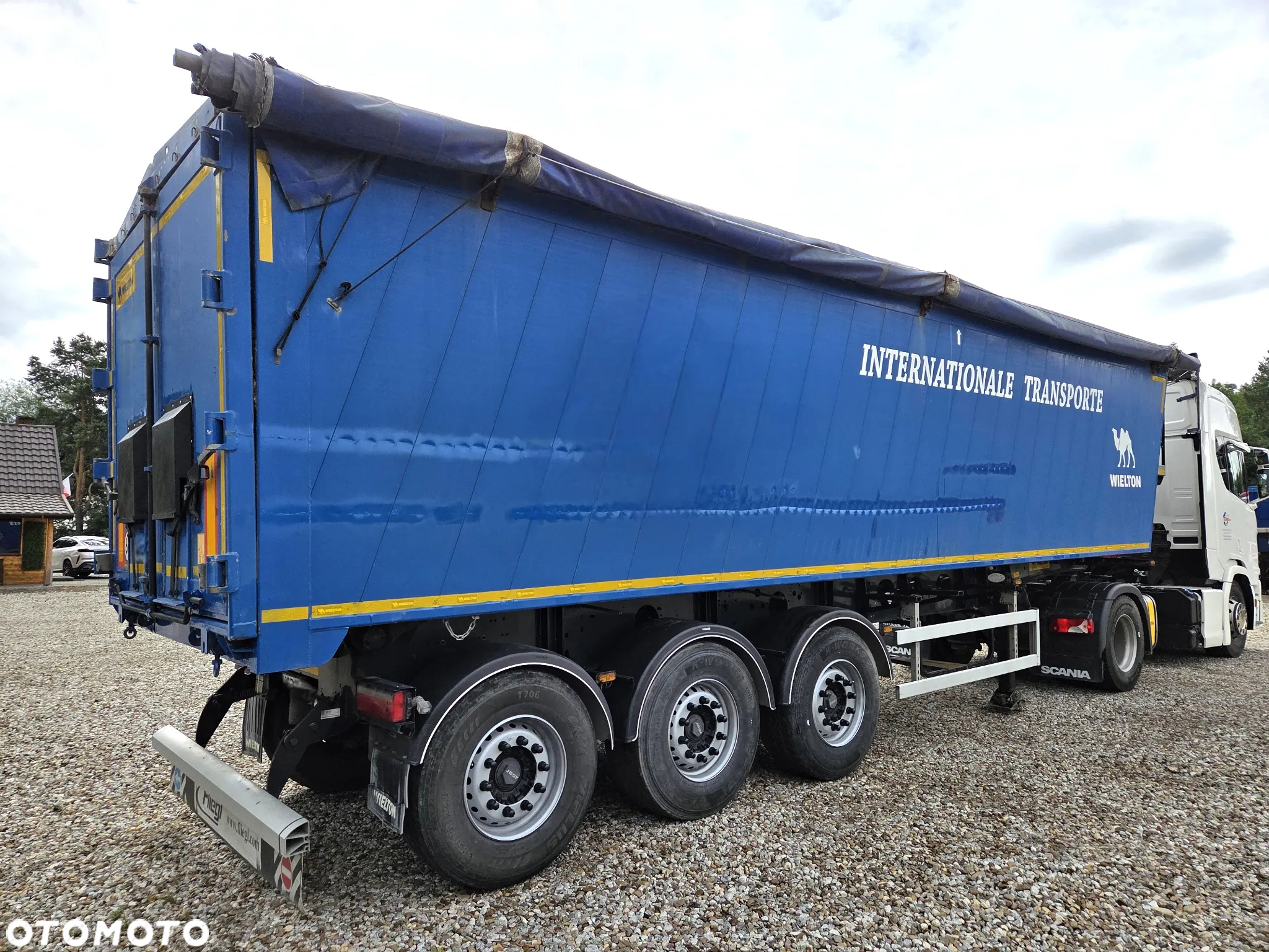 Wielton NW-3 / 50m3 / PODNOSZONA OŚ / 2X SZYBER / 6220kg - 8