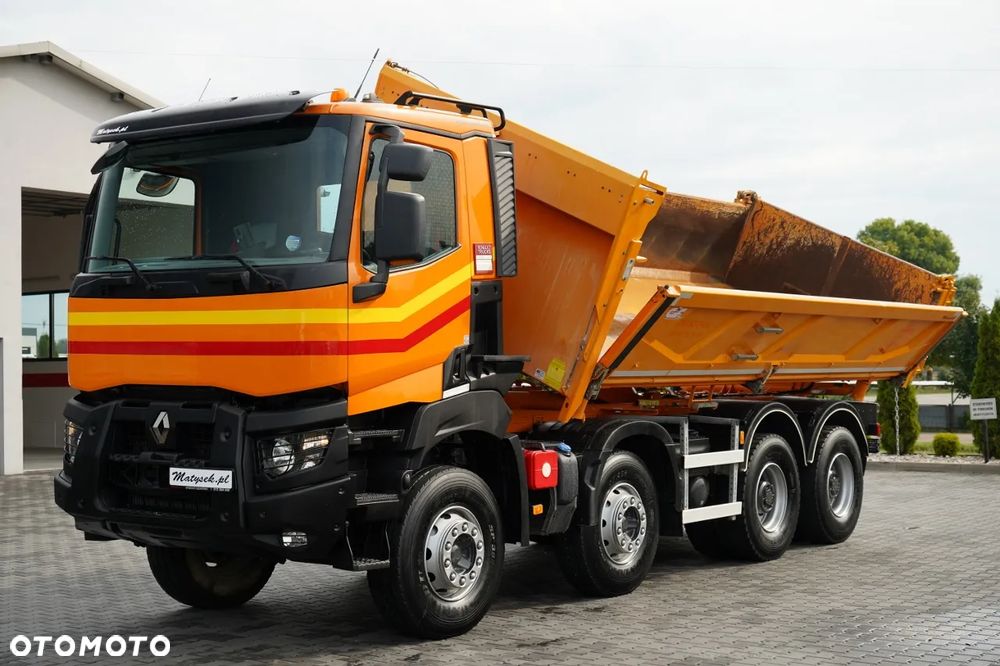 Renault K 480 / 8x4 / WYWROTKA DWUSTRONNA / HYDROBURTA / KLAPODRZWI  / SPROWADZONY / PO KONTRAKCIE SERWISOWYM - 10