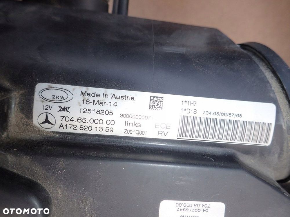 dw mercedes slk 200 r172 zderzak maska lampy biały - 9