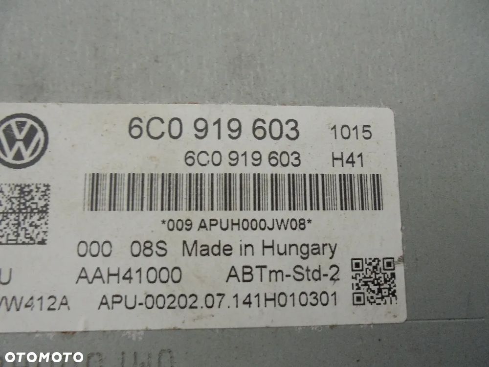 VW POLO EKRAN WYŚWIETLACZ LCD 6C0919603 - 3