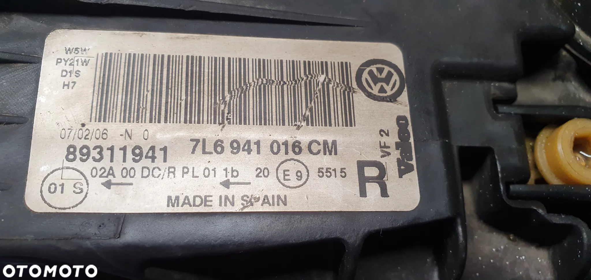 Lampa prawy przód przednia prawa XENON VW Touareg 7L6941016CM - 9