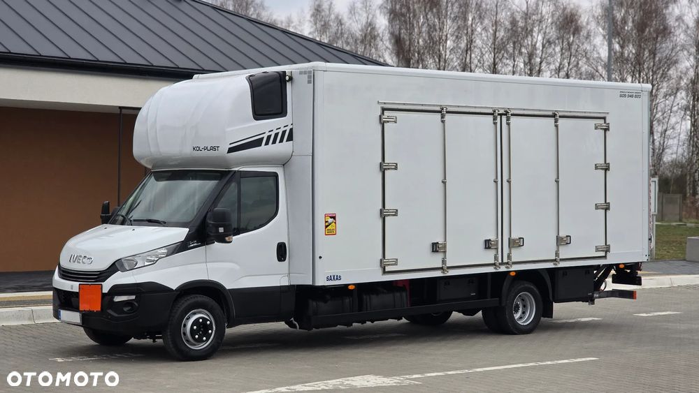 Iveco IVECO DAILY 72C18 3.0 180KM DMC 7200 ❗❗ KONTENER 15 PALET / OTWIERANY BOK / ZABUDOWA SAXAS / WINDA DHOLLANDIA 1000KG / NOWY TACHOGRAF / HI-MATIC / ZAWIESZENIE PNEUMATYCZNE AIR-PRO / RADAR  / ADR / SERWIS ASO / KABINA SYPIALNIA / ROZSTAW OSI 5.10 / ŁADOWNOŚĆ 3200KG / LAWETA / CHŁODNIA / RAMA❗❗ JAK NOWY❗❗ - 10