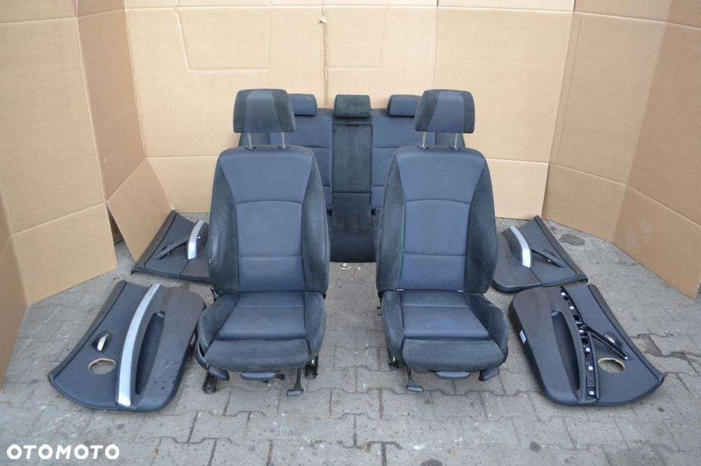 BMW E90 FOTELE KANAPA OPARCIE BOCZKI ALCANTARA SPORTSIZE MPAKIET KOMPLET - 1