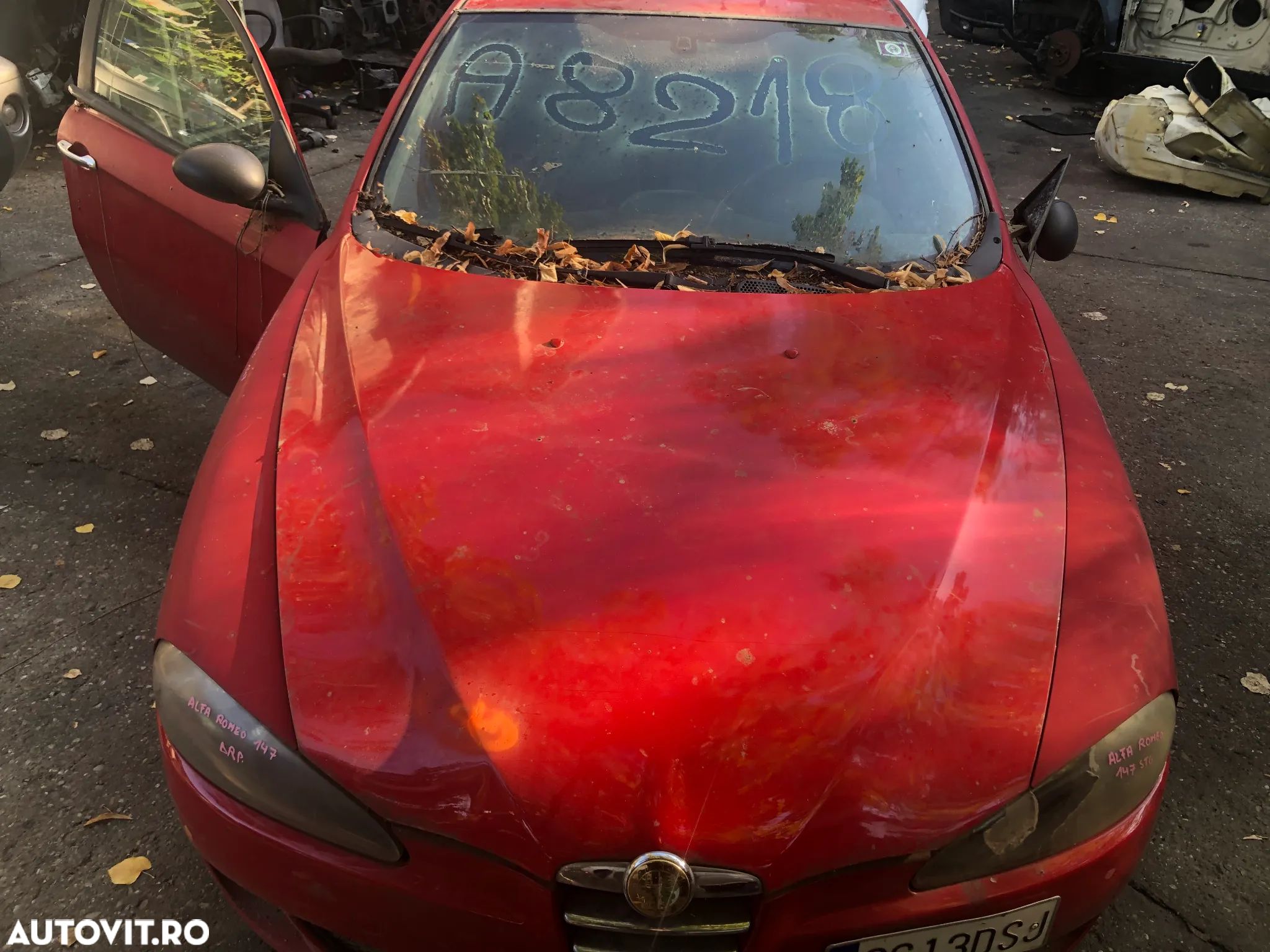 Capota fata motor Alfa Romeo 147 2005 rosu - 1