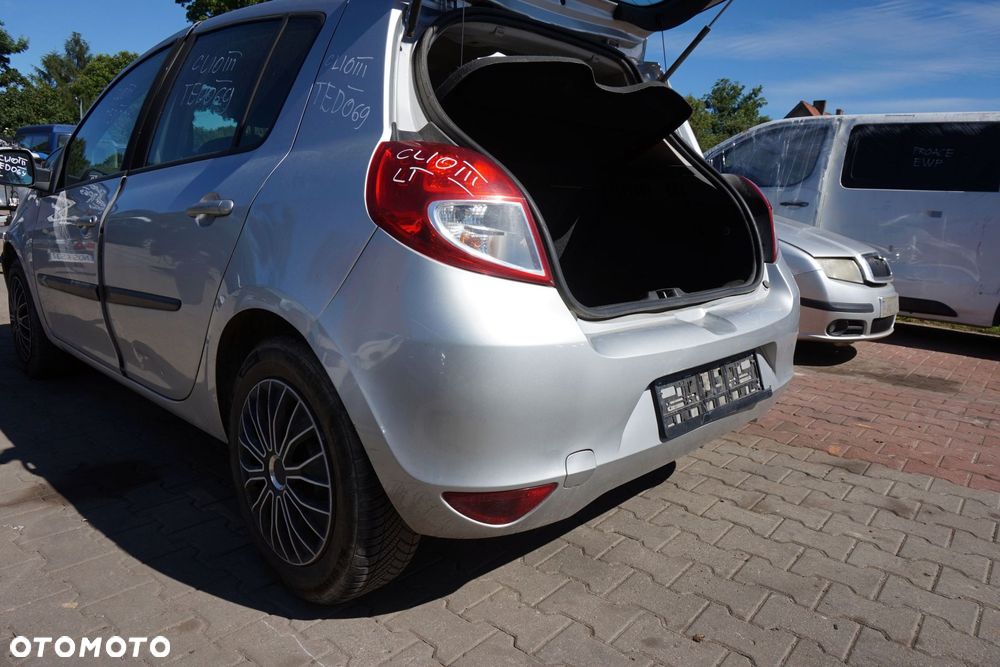ZDERZAK TYLNY CLIO III PH2 LIFT 5D HB TED69  SREBRNY RENAULT 2009-2012 - 4