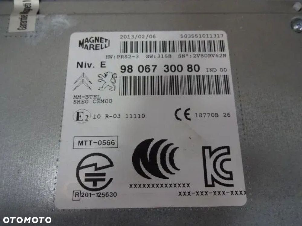 RADIO NAWIGACJA PEUGEOT 208 9806730080 9805301780 - 6