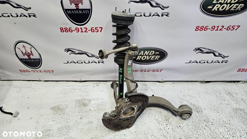 Jaguar XE X760 2.0D Kompletna zwrotnica prawa z wahaczami i amortyzatorem Zawieszenie przód prawy Wahacz Amortyzator GX73-3K185-AB GX7318B037FC - 1