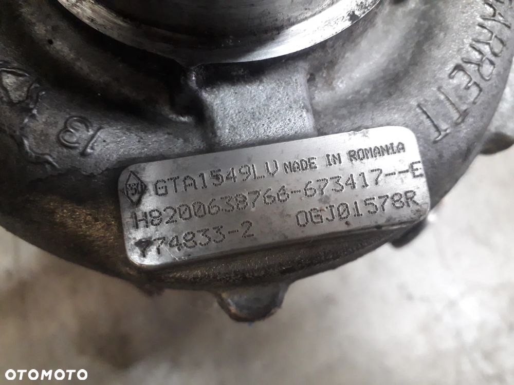 turbina turbosprężarka 8200638766 GTA1549LV Qashqai I 2.0dci - 4
