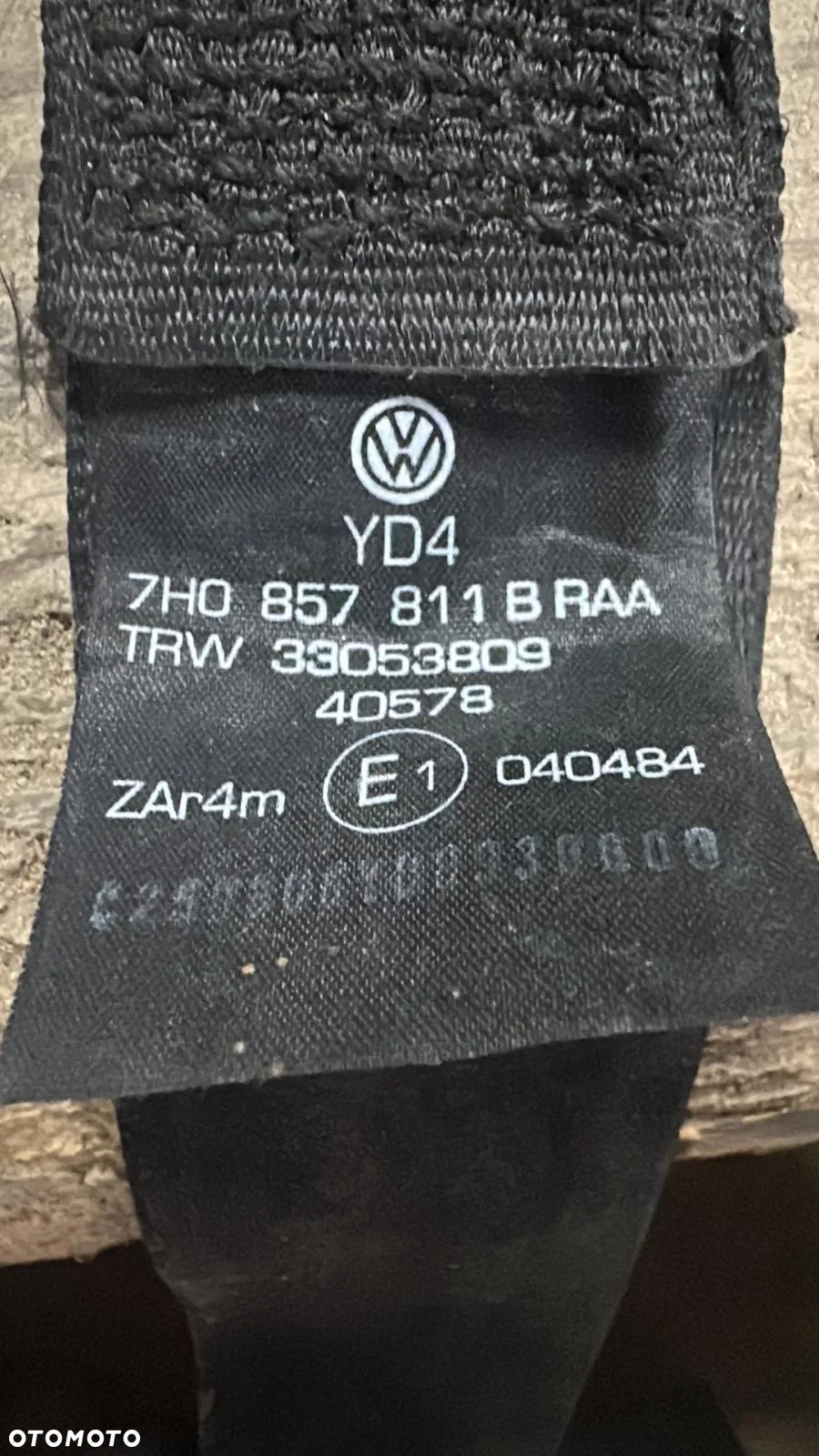 Pas Bezpieczeństwa Tylny II Rząd Lewy Tył Vw Transporter T5 7H0857811B - 6