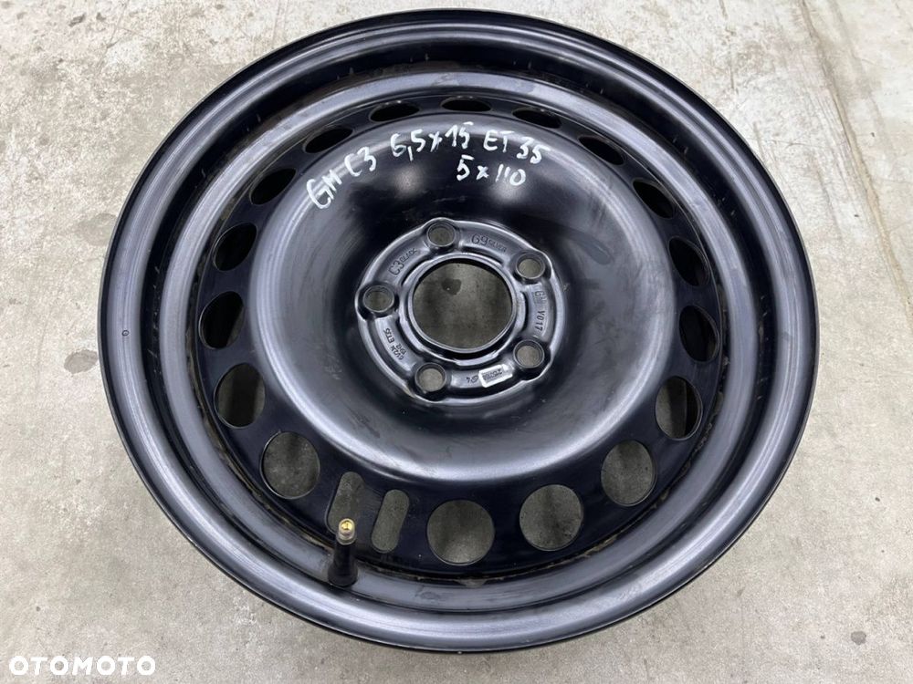 Felga Opel Astra H G Vectra Zafira Meriva B 6,5jx15 5x110 ET35 felga stalowa 15 cali 2150168 - 4