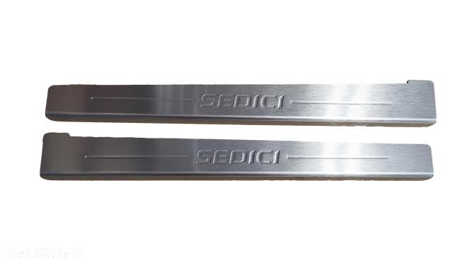 NOWE NAKŁADKI NA PROGI KOMPLET FIAT SEDICI 2007- OE 60799775 - 1