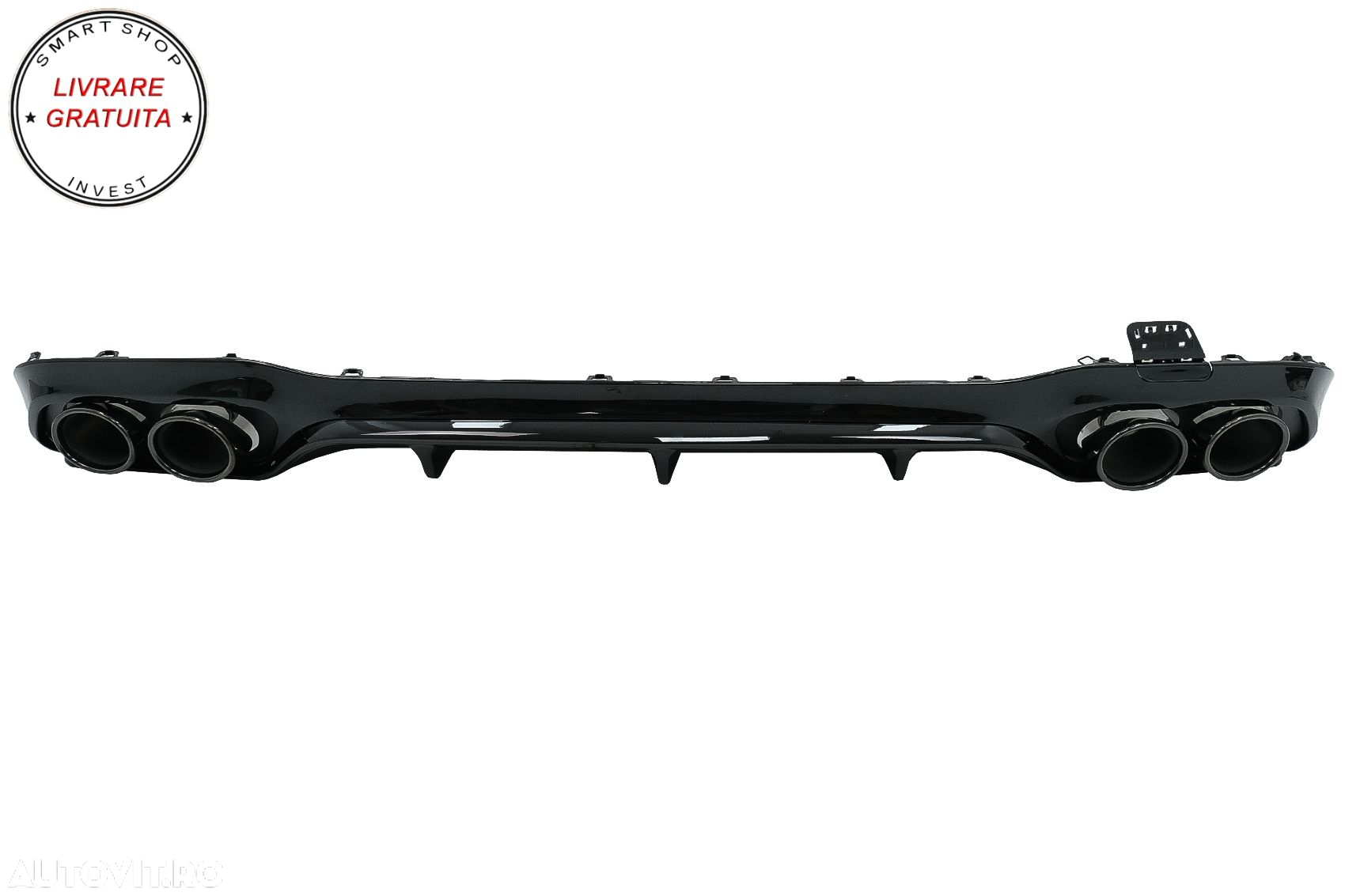 Difuzor Bara Spate cu Ornamente Toba Mercedes E-Class W213 (2016-2019) E53 Design - livrare gratuita - 2