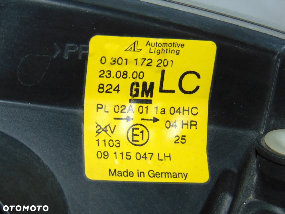 ORYGINAŁ lampa przednia H7+H7 przód lewa Automotive Lighting Opel Corsa C 00-03r EUROPA - 9