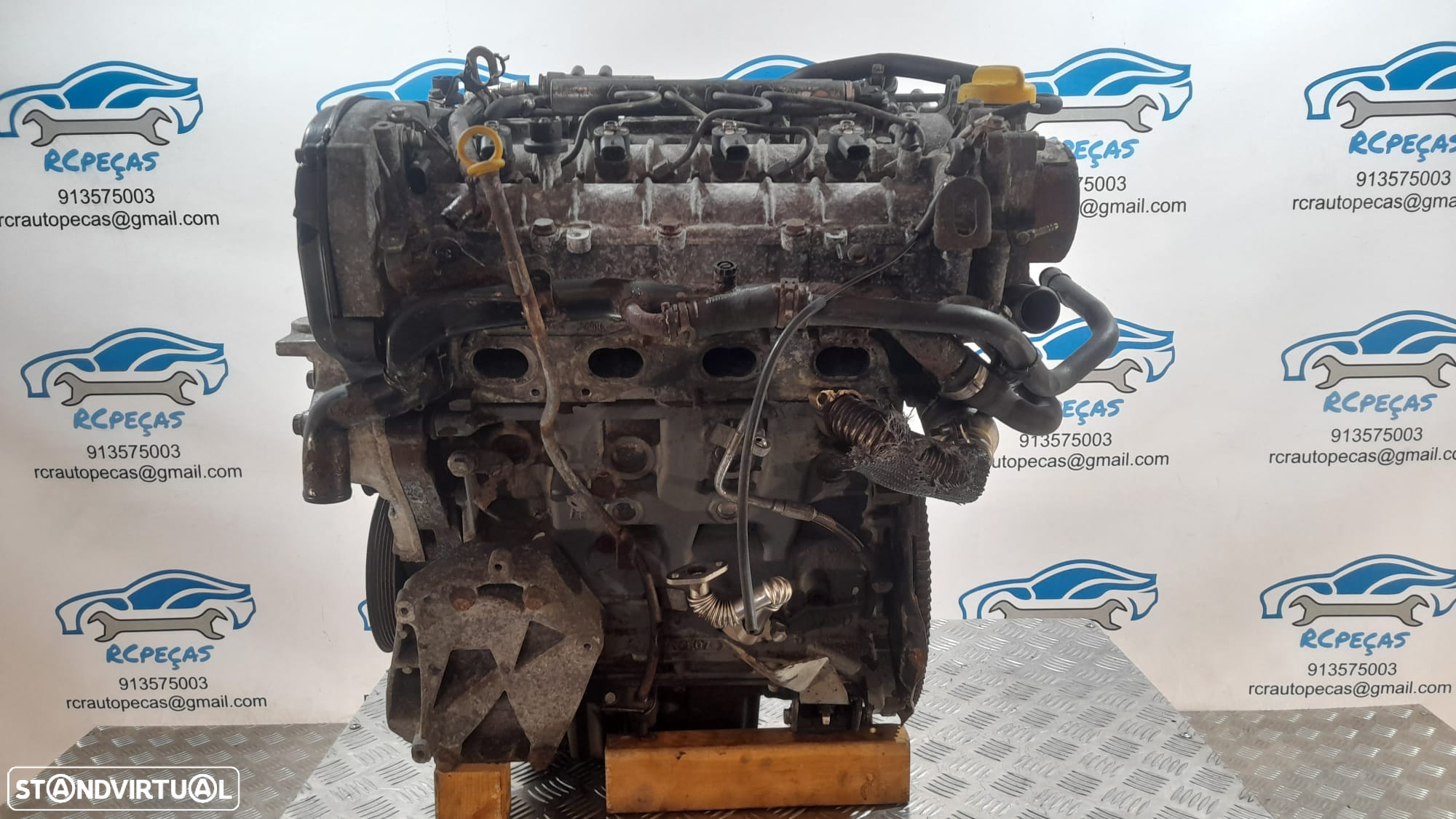 MOTOR COMPLETO 1.9 TID 16V 150CV Z19DTH SAAB 9.3 93 9-3 OPEL ASTRA H VECTRA C ZAFIRA B SIGNUM MOTOR ARRANQUE ALTERNADOR COMPRESSOR AR CONDICIONADO BOMBA DIRECAO DIREÇÃO TURBO INJETOR INJETORES - 3