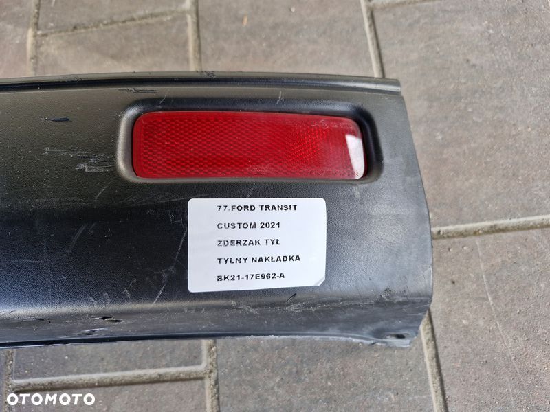 FORD TRANSIT CUSTOM I 1 ZDERZAK TYŁ TYLNY DOKŁADKA POD PDC BK21-17E962-A - 2
