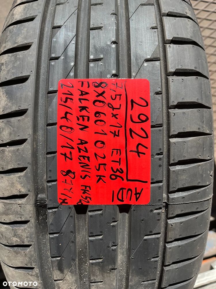 Koła Audi A1 S-Line 8X 8X0601025K 215 40 17 7,5J ET 36 Falken Letnie 5x100 - 14