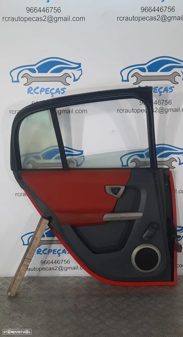 PORTA PORTAS TRASEIRA TRÁS ESQUERDA SMART FORFOUR I 1 454 MOTOR PUXADOR VIDRO - 6