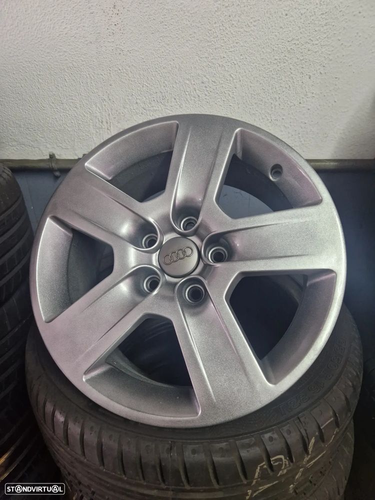 JANTES 16 ORIGINAIS A4 SPORT ANTRACITE USADAS EM BOM ESTADO COM PNEUS USADOS - 1