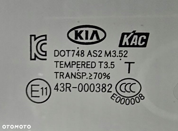 szyba przód prawy prawa kia rio iii 11-17r 5d - 2
