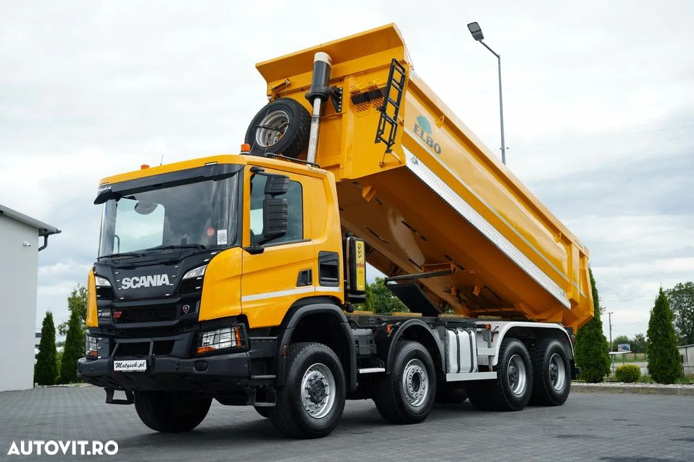 Scania P 450 XT / 8x6 / BASCULATOR SPATE / OPTICRUISE / ANVELOPE 100% / EURO 6 - 2