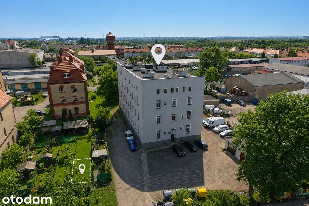 Duże, 2-pokojowe mieszkanie z ogródkiem