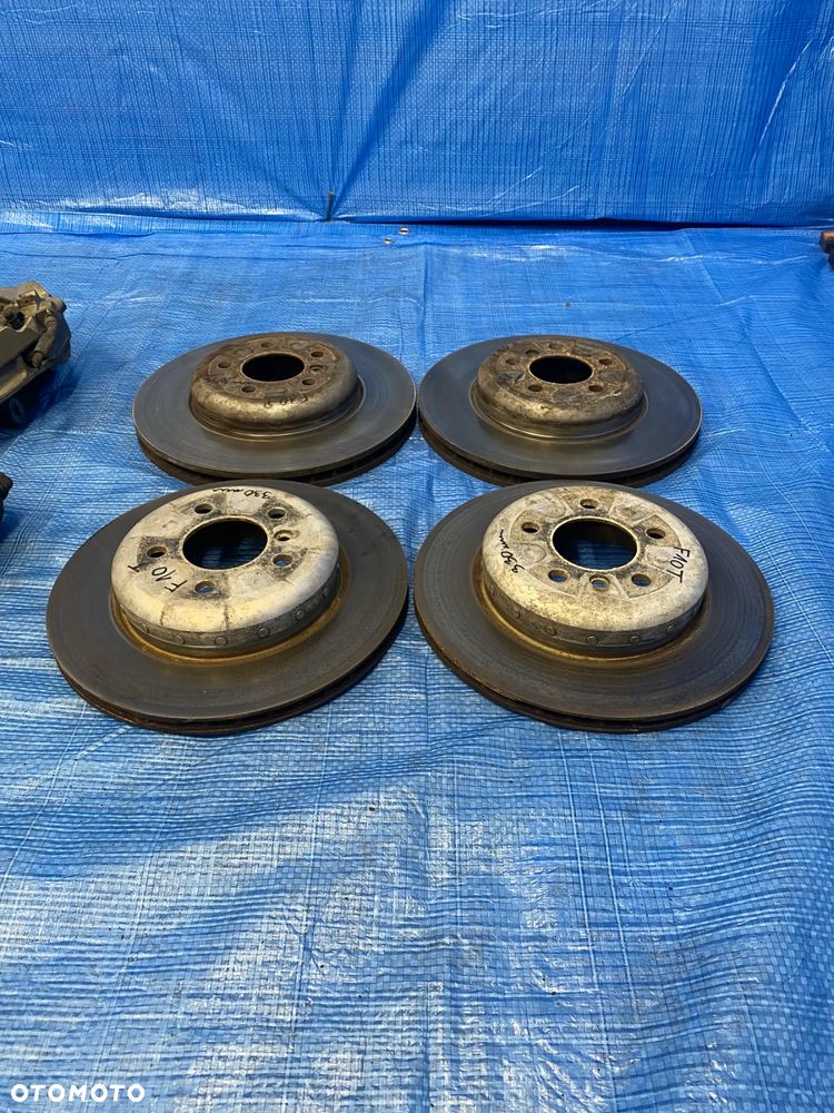 BMW F10 F11 535i SWAP KOMPLET ZACISKI TARCZE HAMULCOWE PRZÓD 348MM TYŁ 330MM  JARZMA PRZEDNIE TYLNE KOMPLET ORYGINAŁ BMW - 6