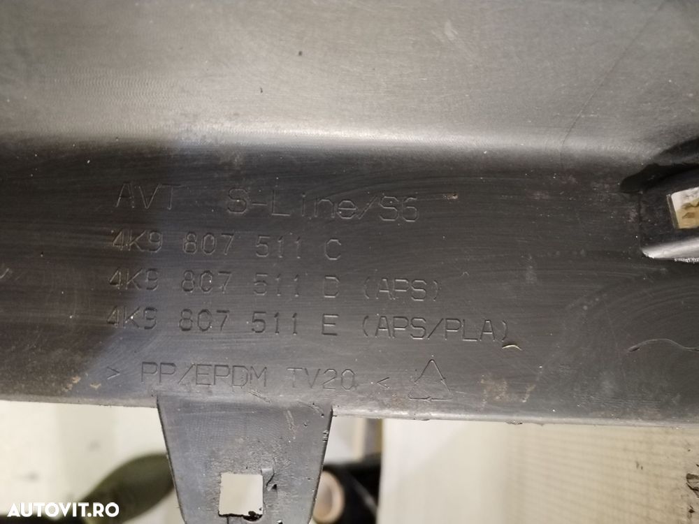 Bara spate Audi A6, C8 S-Line, Kombi, 2018, 2019, 2020, 2021, 2022, 2023, 2024, cod origine OE 4K9807511D. - 14