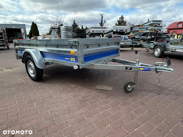 Inny Przyczepa VESTA LIGHT 25 251x135x37 cm WYSOKIE BURTY spawana rama Wrocław MOTOMUS