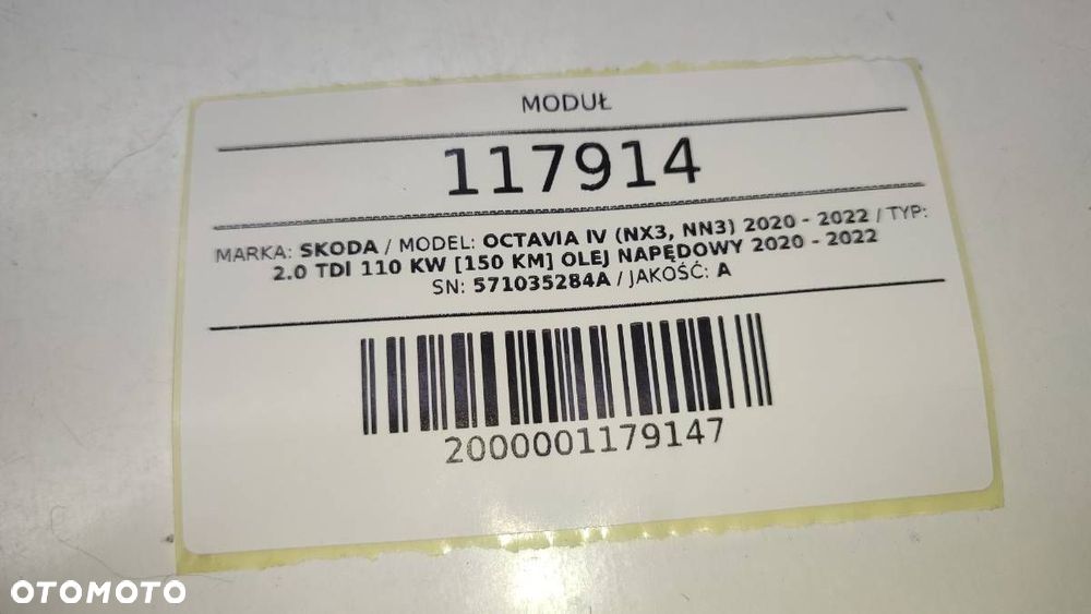 MODUŁ STEROWNIK USŁUGI ONLINE SKODA OCTAVIA IV LIFT EUROPA 571035284A - 5