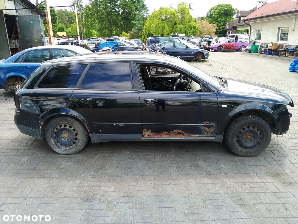 Audi A4 B6 (II) (00-06r.) 1.8 TB R4 20V 163KM. Silnik BFB Skrzynia GDT lakier LY9B .Cały na części. GWARANCJA !!! Przód Tył Zestaw Komplet Drzwi Klapa Zderzak Błotnik Maska Grill Atrapa Szyba Pas Lampa Lusterko Boczki Fotel Kanapa Kokpit Deska Rozdzielcza Przełącznik Włącznik Sterownik Przewody Wiązka Instalacja Moduł Komputer Czujnik Listwa Pompa Alternator Wtryski Głowica Rozrusznik Kompresor Sprzęgło Dwumas Silnik Skrzynia ABS Klimatyzacji Paliwa Wspomagania Kolektor Turbina Przepustnica Zawór Chłodnica Koło Hak Belka Sanki Zawieszenie Mcpherson Półoś Amortyzator Wydech Tłumik Zacisk Most - 5
