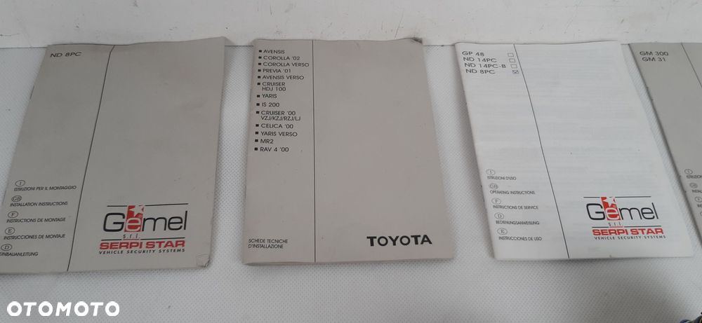 TOYOTA AVENSIS COROLLA YARIS LC100 ZESTAW ALARMU 921600200, TA-ND8-PC000 - 6
