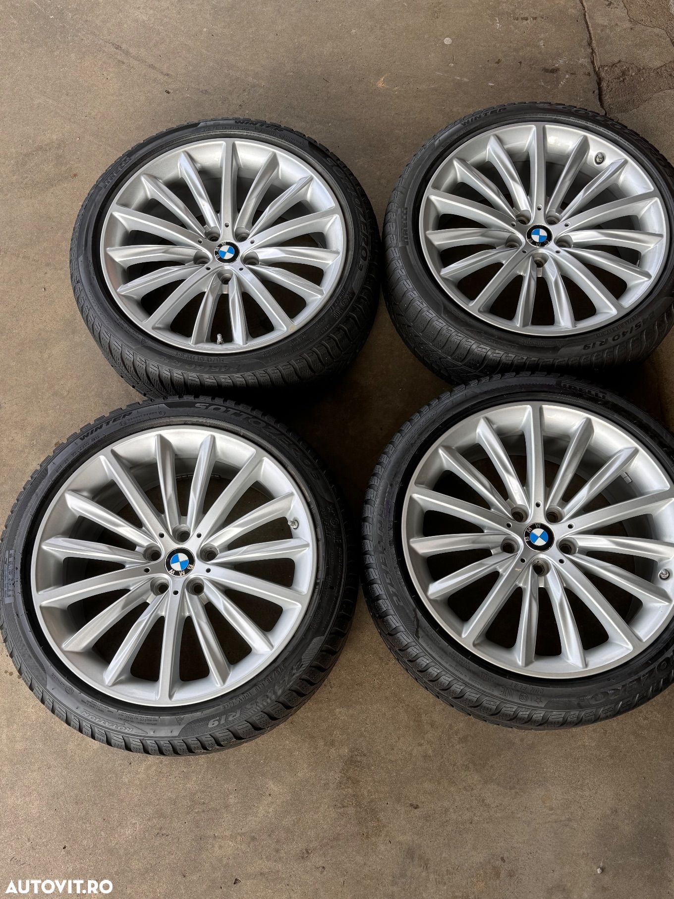 Vând jante originale BMW 5 G30-31 pe 19” cu anvelope de iarnă - 1