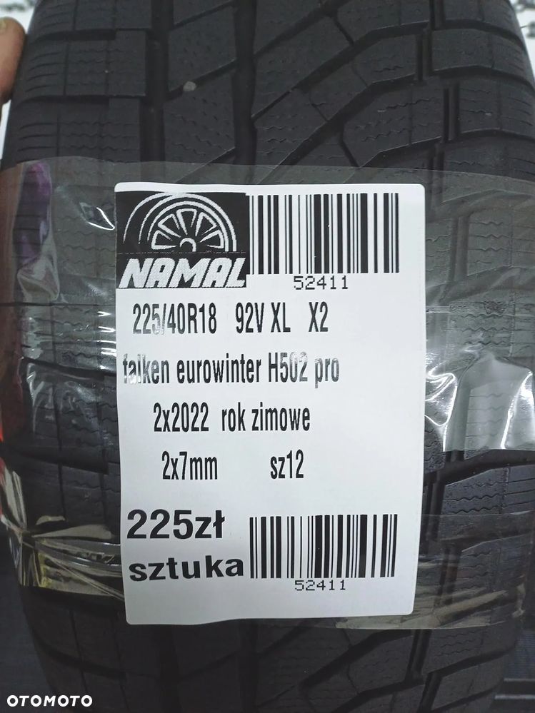 2x 225/40r18 falken 2022 opony ZIMOWE 7mm 52411 - 9
