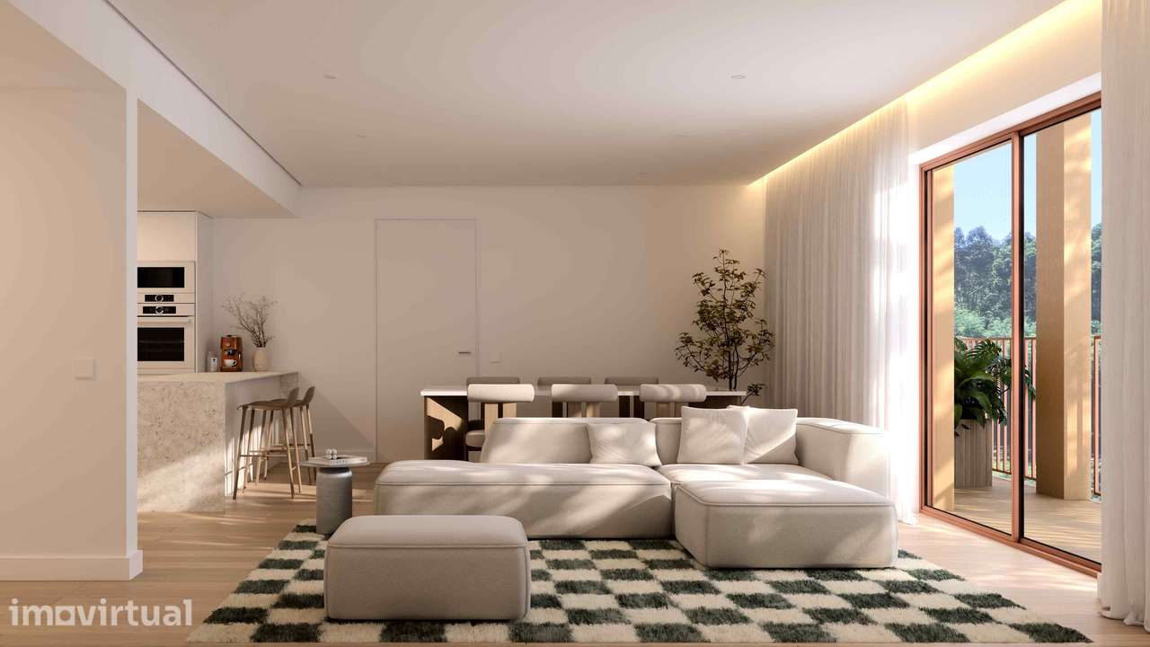 Apartamento T4 novo com jardim e garagem - junto ao rio - Grande imagem: 2/15