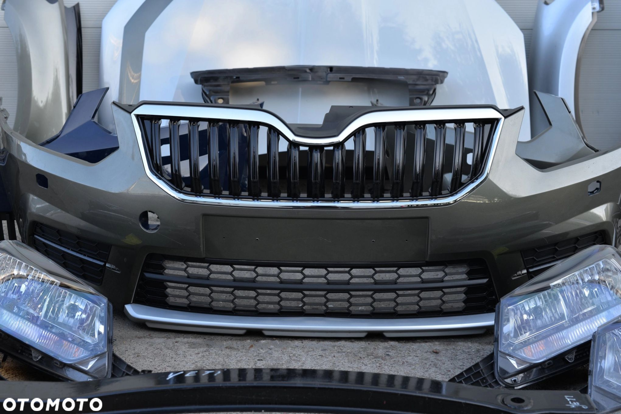 MASKA ZDERZAK GRILL BŁOTNIK PAS LAMPA H7 XENON BELKA SKODA YETI 12-LIFT - 6